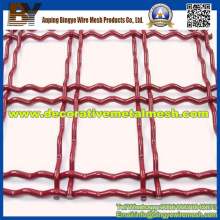 Crimped Weave Anping Rusted Steel Decorative Wire Mesh